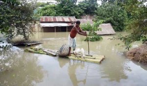 Mousson en Inde: fortes inondations dans l'Etat de l'Assam