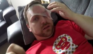 Prank : elle colle une bande de cire sur le visage de son mari