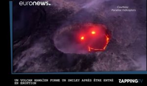 Un volcan hawaïen forme un smiley après être entré en éruption