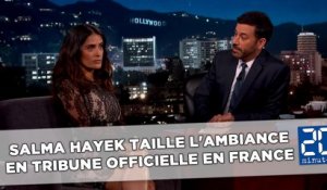 Ligue 1: Salma Hayek taille l'ambiance en tribune officielle