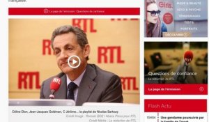 Céline Dion, Goldman, C Jérôme : les confidences de Nicolas Sarkozy