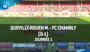 J1 : QUEVILLY ROUEN MÉTROPOLE - FC CHAMBLY (0-1), LE RÉSUMÉ