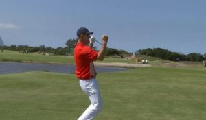 Golf - Jeux Olympiques 2016 - L'approche de Justin Rose
