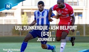 J2 : USL DUNKERQUE - ASM BELFORT (0-0), LE RÉSUMÉ