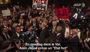 En meeting dans le Var, Alain Juppé prône un "Etat fort"