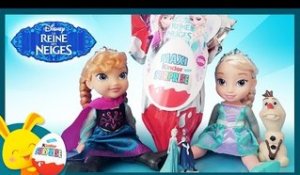 Maxi oeuf surprise Kinder REINE DES NEIGES avec Elsa et Anna - Touni Toys