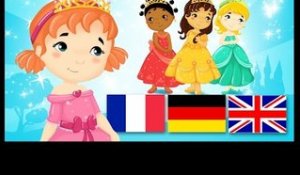 Les petites princesses en français, anglais et allemand - Comptine titounis