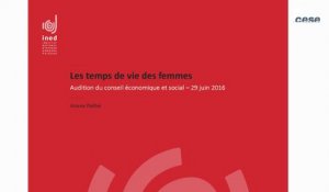 Audition d'Ariane PAILHE, Chercheure à l'INED - Temps de vie des femmes - cese