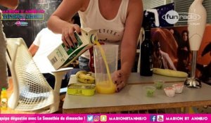 L'e´quipe de´goute´e avec le smoothie du dimanche ! - Marion et Anne-So