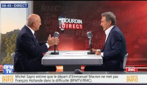 Michel Sapin face à Jean-Jacques Bourdin en direct
