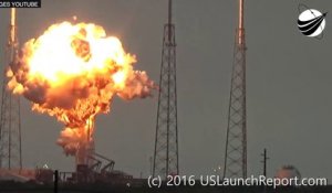 L'explosion du satellite Facebook dans la fusée SpaceX