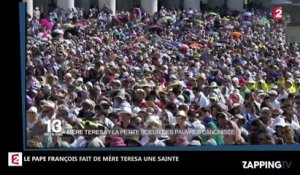 Le pape François canonise Mère Teresa, elle devient une sainte (Vidéo)