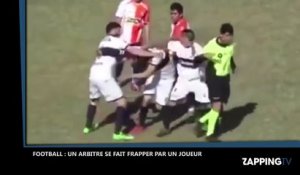 Football : Un joueur frappe violemment un arbitre, la vidéo choc