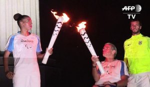 Rio: la flamme paralympique arrive au Brésil