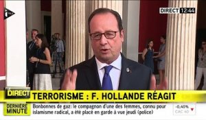 François Hollande s'est exprimé: "Nous avions des informations qui ont conduit à des arrestations hier. Un attentat a é