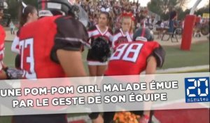 Une pom-pom girl malade émue par le geste de son équipe de football
