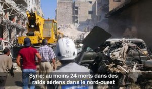 Syrie: 24 morts dans des raids aériens dans le nord-ouest