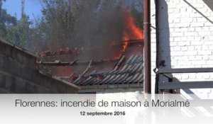 Florennes: incendie de maison à Morialmé, une personne intoxiquée