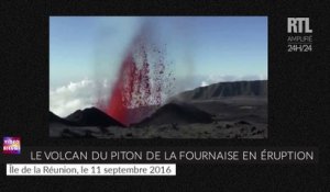Le Piton de la Fournaise est entré en éruption - Zapping