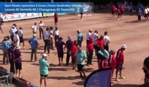 Huitièmes de finale, Sport Boules, France Quadrettes Vétérans, Cluses 2016