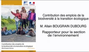 Contribution des emplois de la biodiversité à la transition écologique - cese