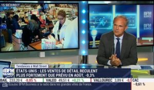 Les tendances à Wall Street: Les ventes de détail reculent de 0,3% en août aux États-Unis - 15/09