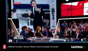 Nicolas Sarkozy séduit par Léa Salamé, il l'a charme dans L'Emission politique (Vidéo)