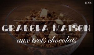 Recette pour le petit déjeuner : le granola aux 3 chocolats