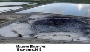 Etats-Unis : un trou géant dans une usine d'engrais provoque une fuite d'eau radioactive