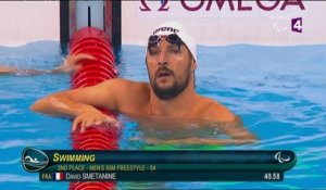 Natation - 50m nage libre (H - S4): David Smétanine en argent !