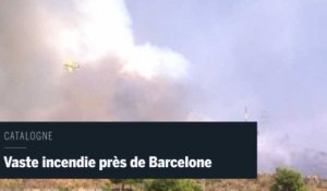 Un incendie aux portes de Barcelone