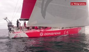 Voile. Le VOR 65 "Dongfeng" en entraînement en Bretagne