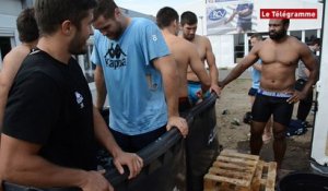 Rugby club de Vannes. Séance cryothérapie avant Perpignan