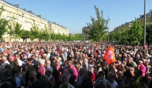 Manif Alstom Belfort Le lion rugit