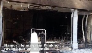 Namur : le magasin Pimkie ravagé par un incendie