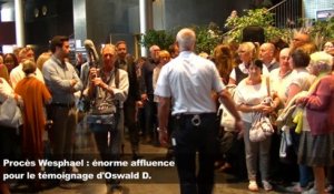 Procès Wesphael : énorme affluence pour le témoignage d'Oswald D.