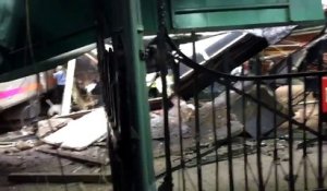 New Jersey : les premières images du train accidenté