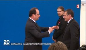 Très forte émotion pour les retrouvailles de Michel Catalano et Lilian Lepère devant le Président de la République - Reg