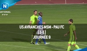 J9 : US Avranches MSM - Pau FC (1-1), le résumé