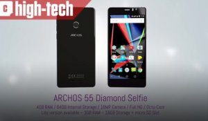 Présentation de l'Archos 55 Diamond Selfie