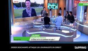 Didier Deschamps attaque un journaliste en plein direct (Vidéo)