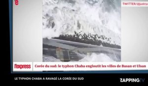 La Corée du Sud ravagée par le typhon Chaba, les images impressionnantes (Vidéo)