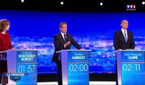 Débat des primaires - Sarkozy : « Je ne serai pas la Martine Aubry de droite »