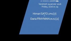 #3 Himari SATO (JPN) [7] vs. Daria FRAYMAN (RUS) [2] - 1/4 finales - Les Petits As 2016
