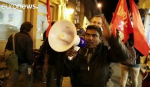 Lesbos : manifestation contre la fermeture des frontières de l'UE