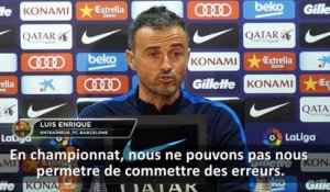 9e j. - Enrique: "Faire le moins d'erreurs possible"