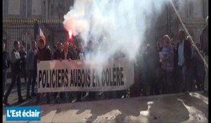 Les policiers manifestent à Troyes