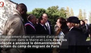François Hollande veut démanteler le camp de migrants de Paris