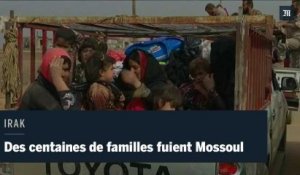 Mossoul : des centaines de familles fuient les combats