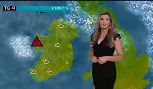 La foudre s'abat sur une Miss météo en Irlande
